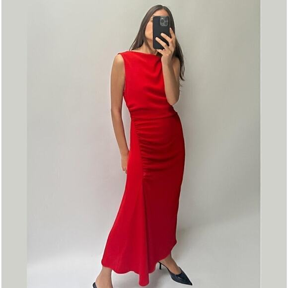 ZARA Sleeveless Midi Dress NWT LAST ONE!!! - Picture 1 of 14